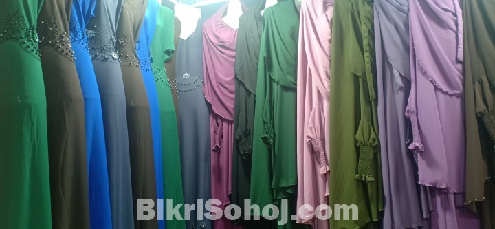 Khimar burkha(Cherry cloth)